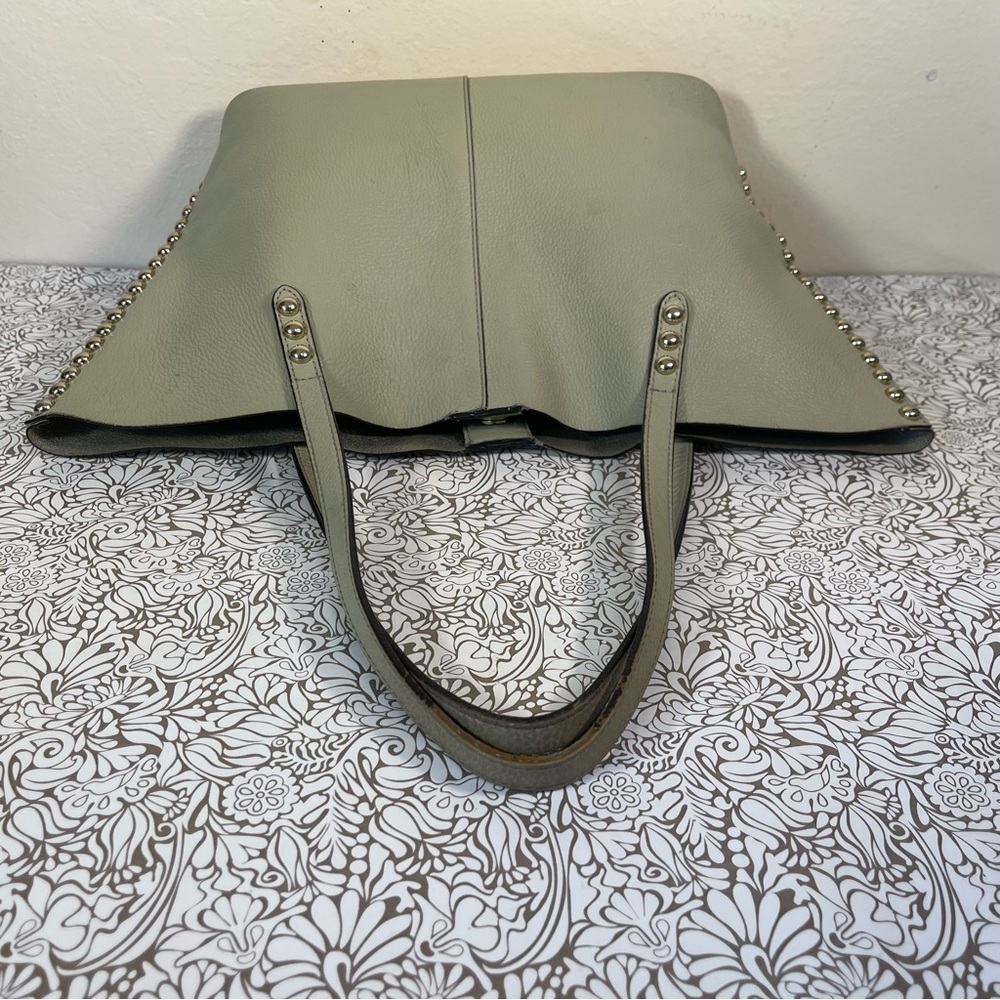 Rebecca Minkoff Soft Pebbled Leather Studded Shoulder Tote Unlined - Picture 7 of 16
